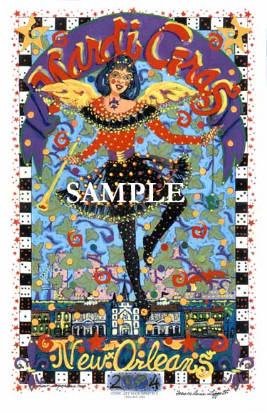 Ann's Official 2005 Mardi Gras Poster!!