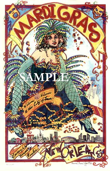 Ann's Official 2005 Mardi Gras Poster!!