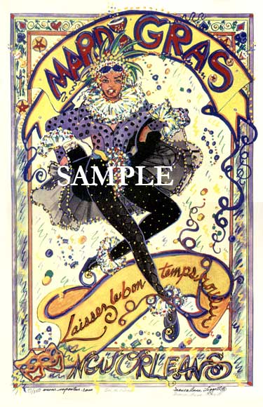 Ann's Official 2005 Mardi Gras Poster!!