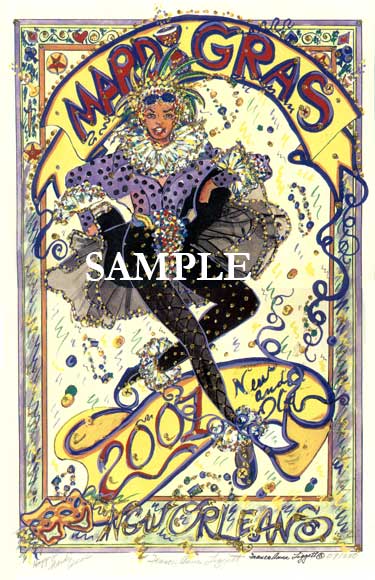 Ann's Official 2005 Mardi Gras Poster!!