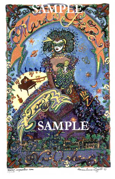 Ann's Official 2005 Mardi Gras Poster!!